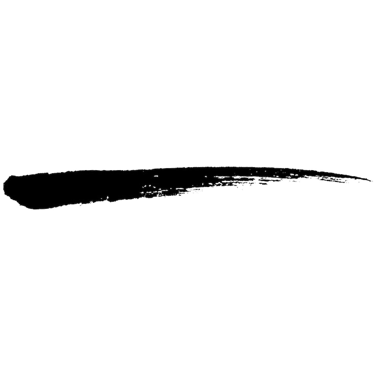 Vecteur un trait de pinceau noir peint à l'aquarelle vectorielle, un élément de conception dessiné à la main isolé sur un fond blanc.