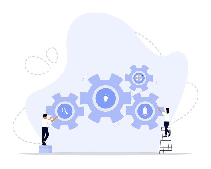 Vecteur traitement concept illustration