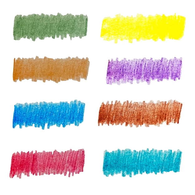 Des traits de griffon colorés, des courbes, des lignes.