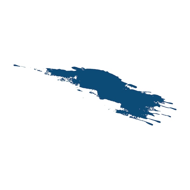 Traits de pinceau bleu foncé peints à l'aquarelle ou à l'encre