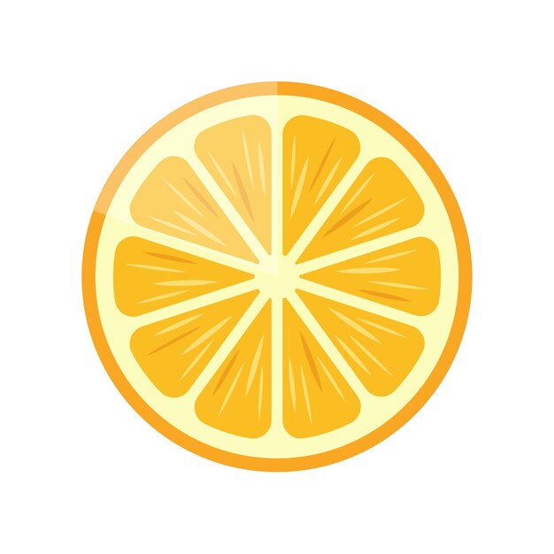 Une Tranche Ronde Juteuse D'orange Fraîche