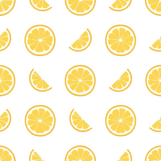 Des tranches de citron dessinées à la main