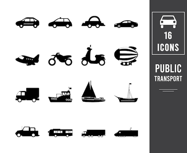 Transport icons mis