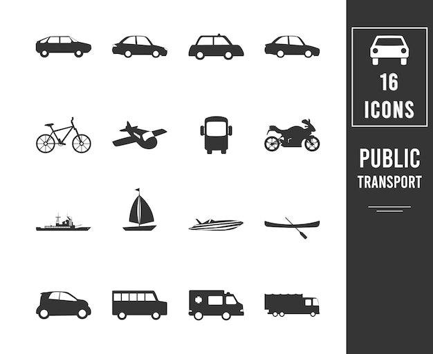 Transport icons mis