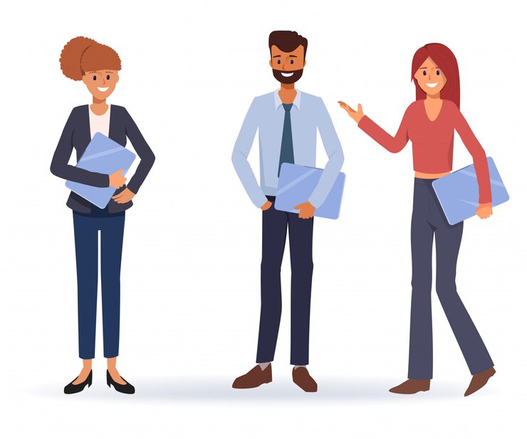 Vecteur travail d&#39;équipe de gens d&#39;affaires travaillant ensemble