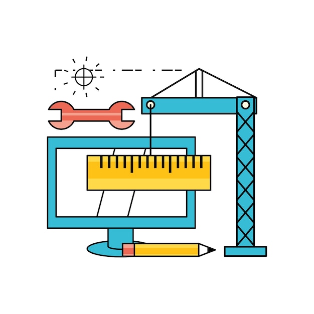 le travail d&#39;équipe technologique au processus de développement