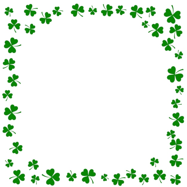 Le trèfle irlandais laisse l'arrière-plan pour la Saint-Patrick. EPS 10.