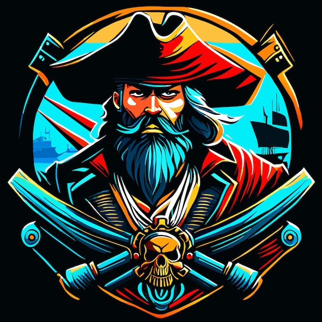 Trésor Graphique Pirate Du Commandant De Highres Buccaneer