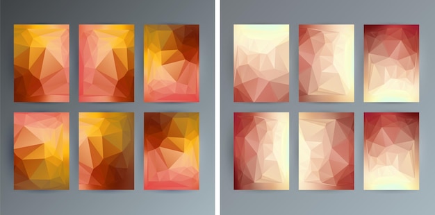 Triangle moderne géométrique beau fond Fond géométrique dans un style Origami avec dégradé de couleurs Illustration vectorielle polygonale EPS 10 de triangles pour le modèle de présentation de la mise en page du dépliant