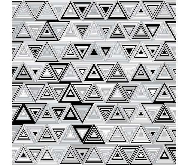 Triangle Mono Couleur Motif Géométrique De Fond, Illustration Vectorielle Fond D'écran De Forme De Tissage Graphique