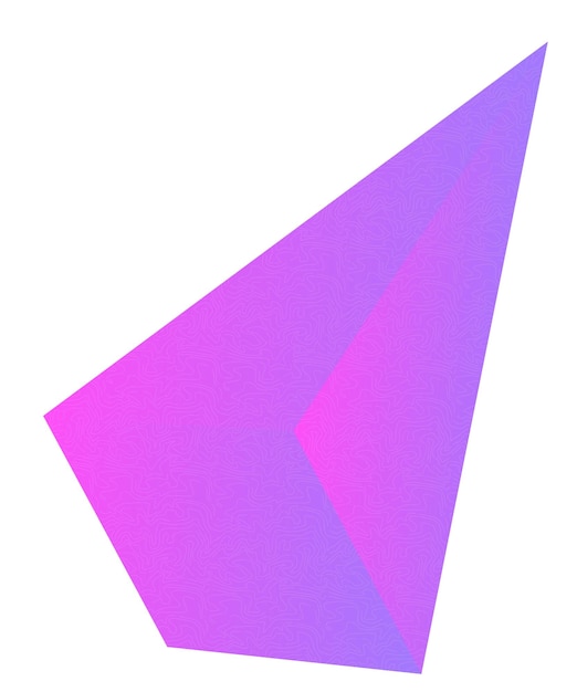 Un triangle avec un triangle violet dessus