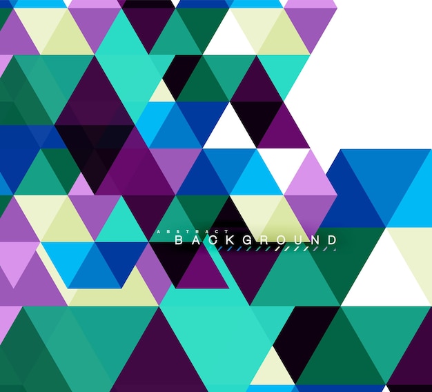 Triangles multicolores concept de carreaux de mosaïque d'arrière-plan abstrait