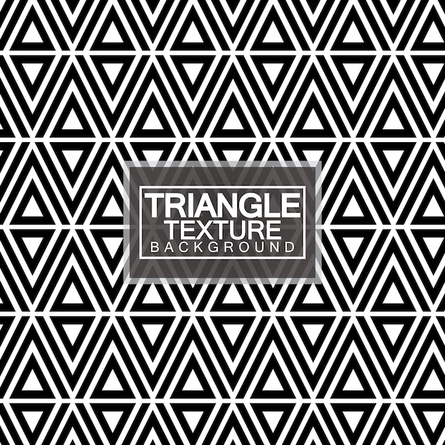 Triangles noir et blanc abstrait motif géométrique sans soudure texture élégante moderne Illustration vectorielle
