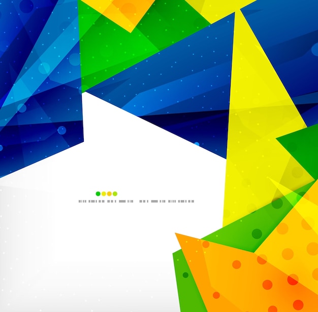 Triangles superposés brillants 3d modernes