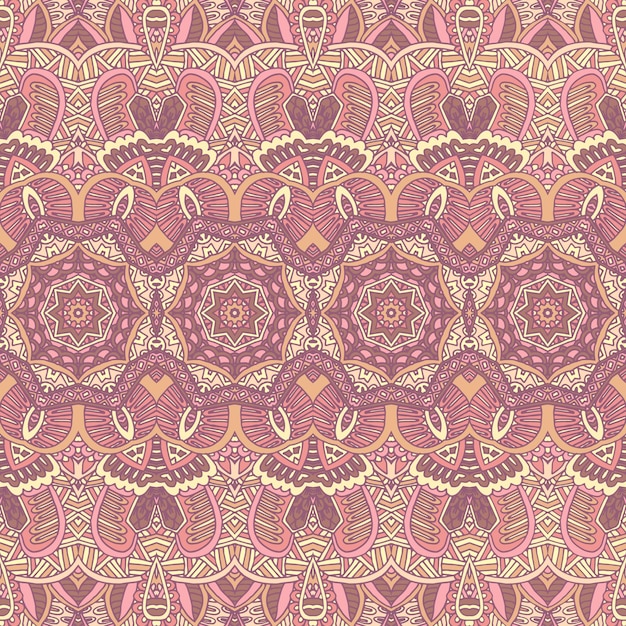 Tribal vintage abstrait géométrique ethnique transparente motif ornemental. Design textile de bars indiens