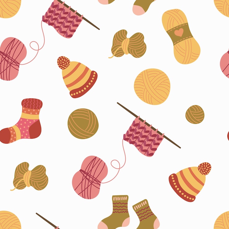 Vecteur tricot d'un motif sans couture designs pour l'emballage de tissus, de textiles, de papier peint