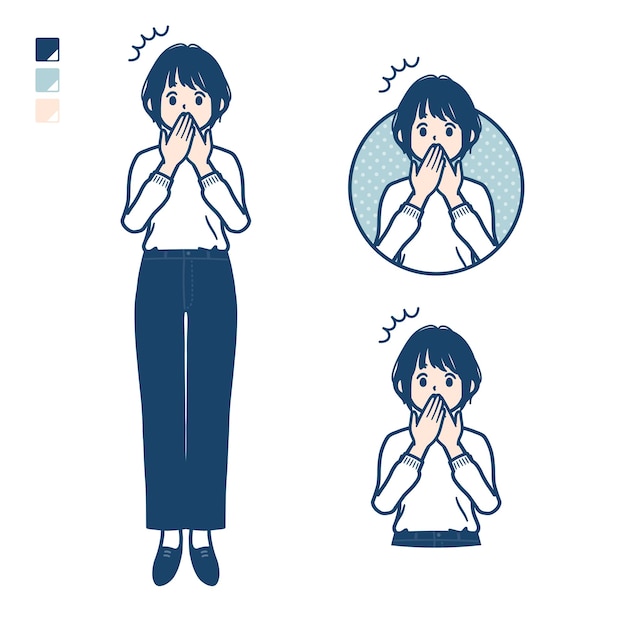 Tricot simple femmeAccident