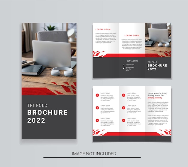 Trifold conception de la brochure