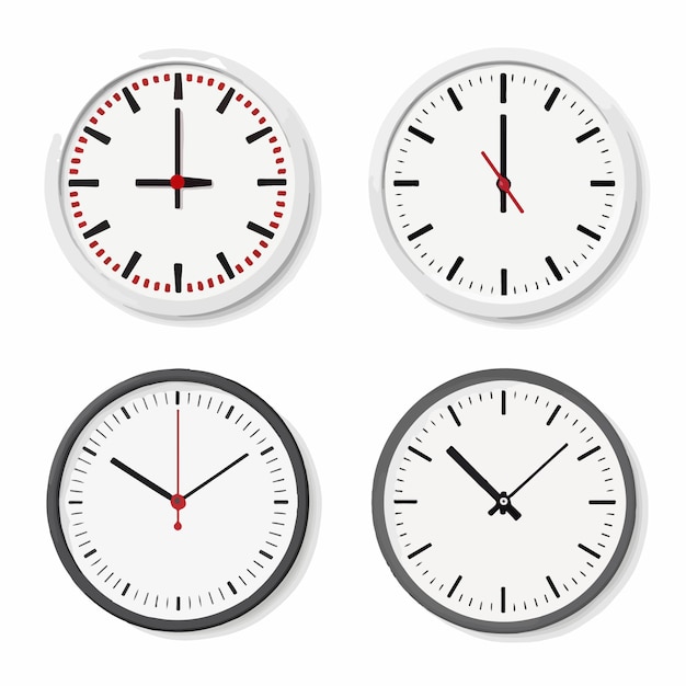trois horloges avec des fuseaux horaires différents l'une a l'heure comme 4 15