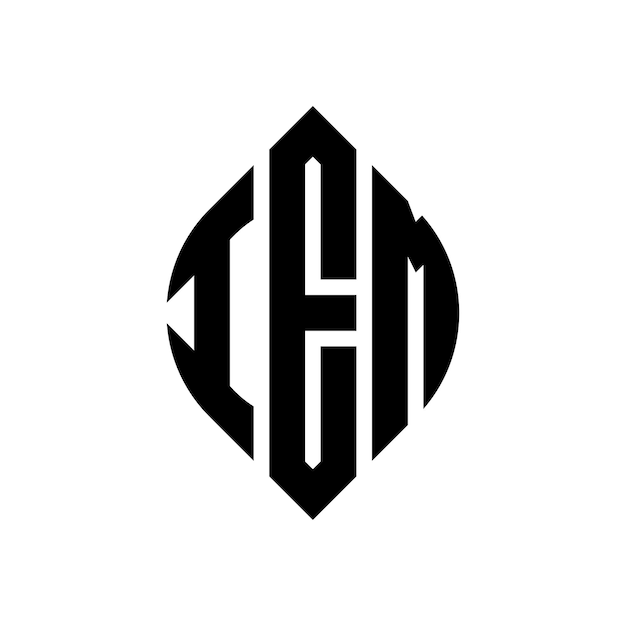 Les trois initiales forment un logo en cercle, l'emblème du cercle, le monogramme, la lettre, la marque, le vecteur.