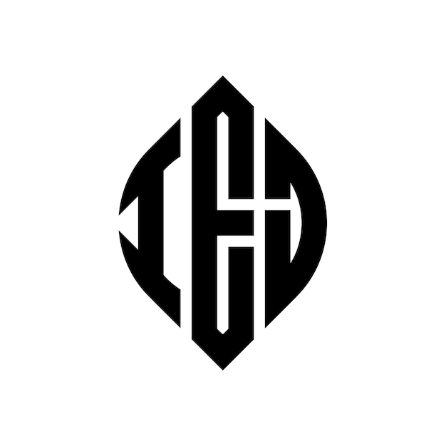 Les trois initiales forment un logo circulaire, l'emblème du cercle, le monogramme, la lettre, la marque, le vecteur.