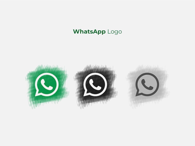 Vecteur trois logo whatsapp