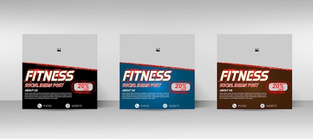 Trois produits différents pour un produit de fitness