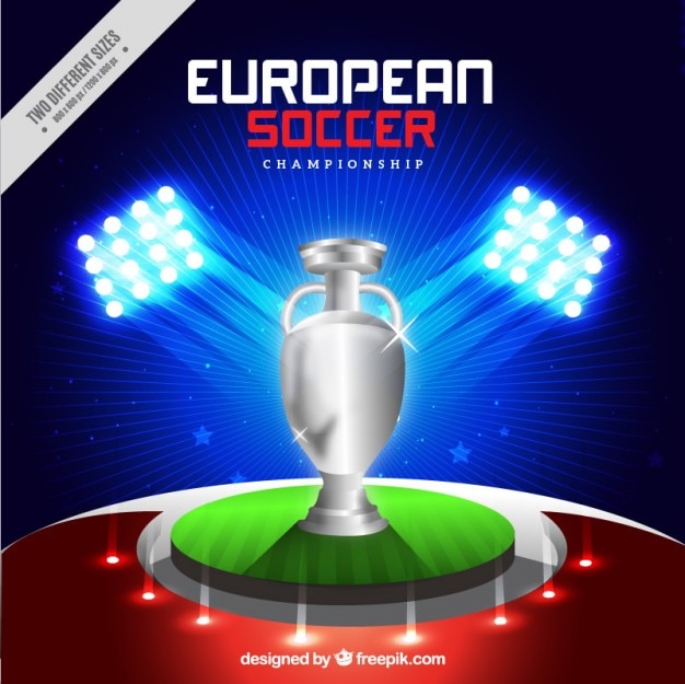 Trophée Argent Européen Fond De Football