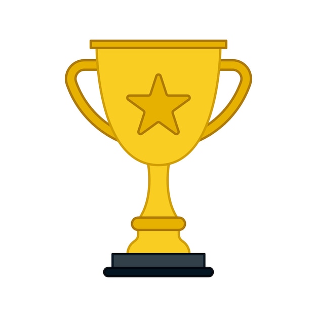 Trophée isolé sur fond blanc Illustration vectorielle