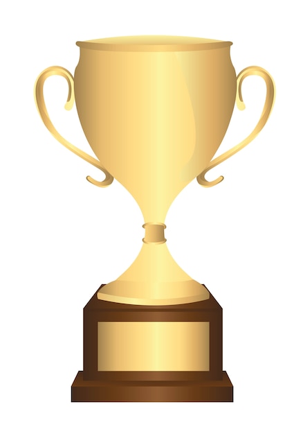 trophée d&#39;or isolé