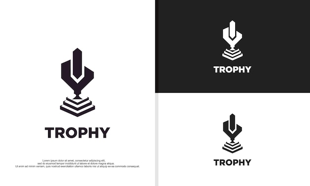 Trophée Symbole Logo Simple Trophée Illustration