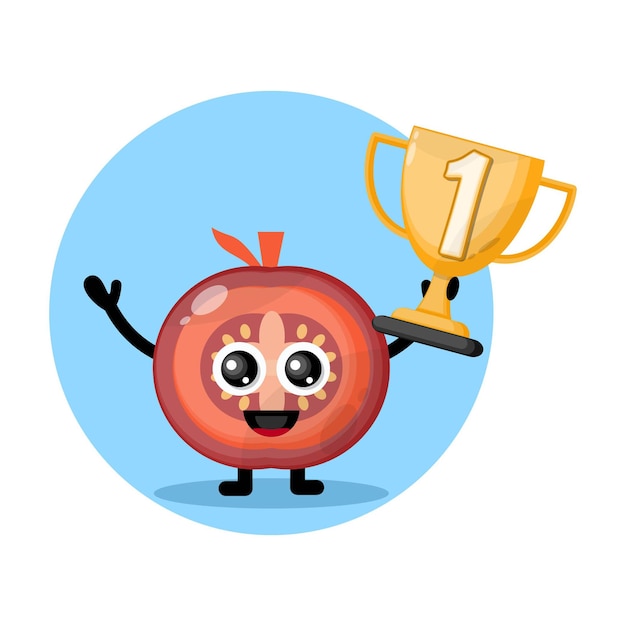 Trophée De Tomate Personnage Mignon