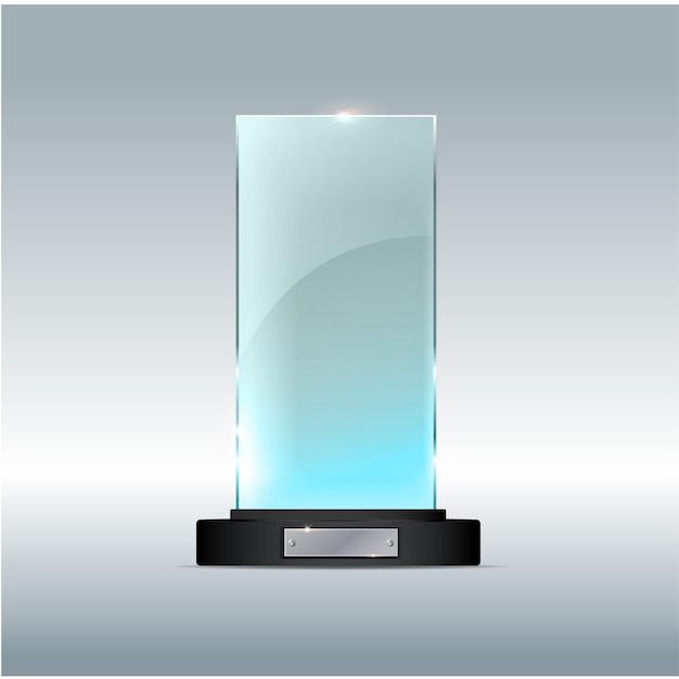 Trophée de verre trophée vector illustration de sur un fond transparent