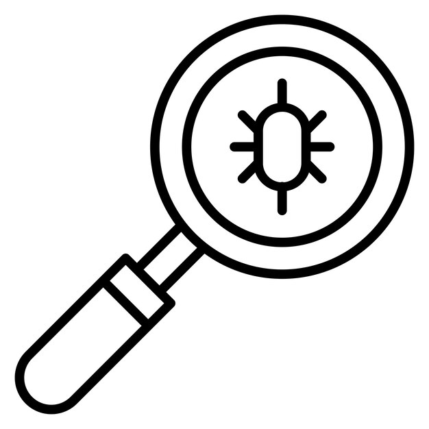 Trouble de style d'illustration vectorielle de recherche