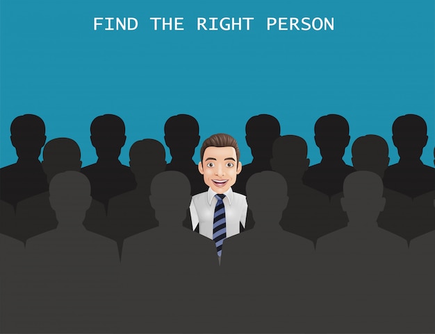 Trouver la bonne personne pour le concept d'emploi