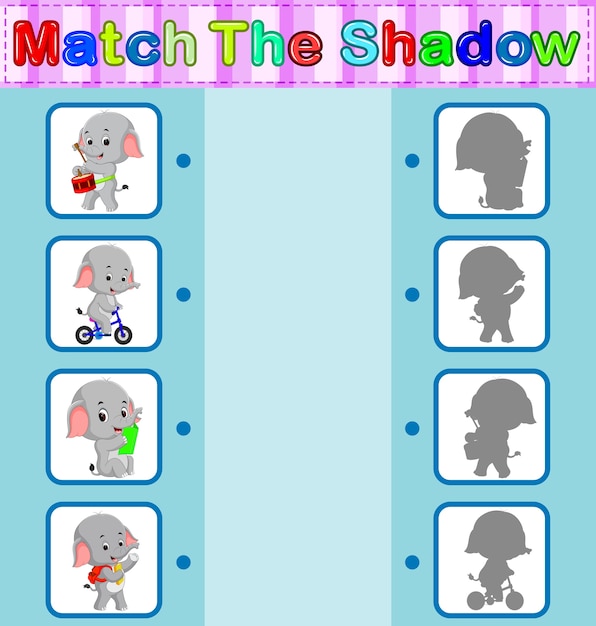 Trouver L'ombre Correcte De L'éléphant