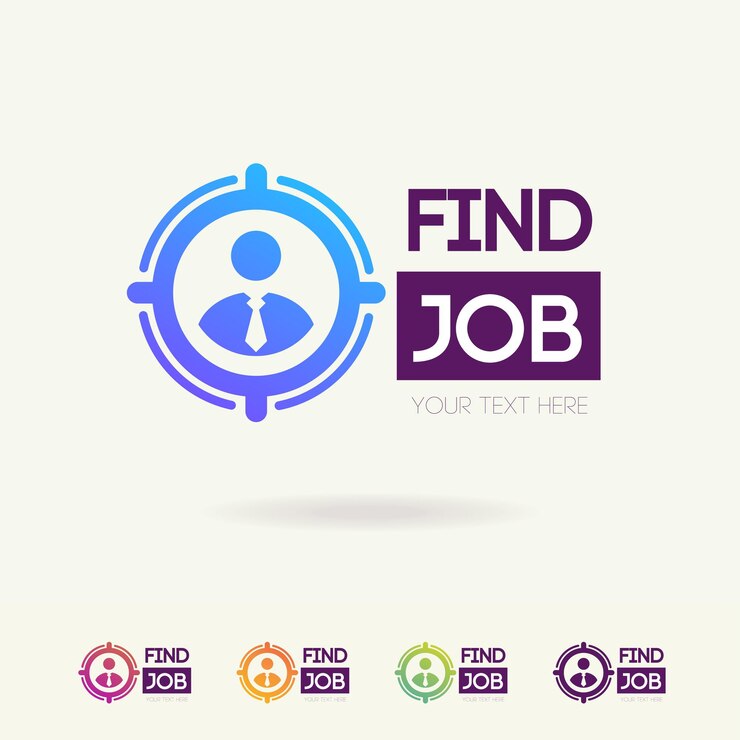 Vecteur trouver un symbole d'emploi isolé sur fond blanc pour l'agence de recherche embaucher un chasseur de têtes site de recrutement agence d'emploi hr concept de recrutement icon de recherche de l'homme signe vectoriel de l'employé 10 eps