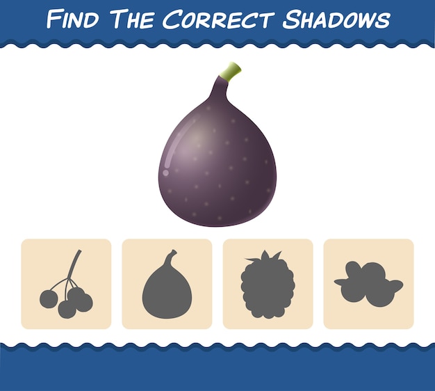 Trouvez Les Ombres Correctes Des Figues De Dessins Animés. Jeu De Recherche Et D'association. Jeu éducatif Pour Les Enfants Et Les Tout-petits De La Pré-école