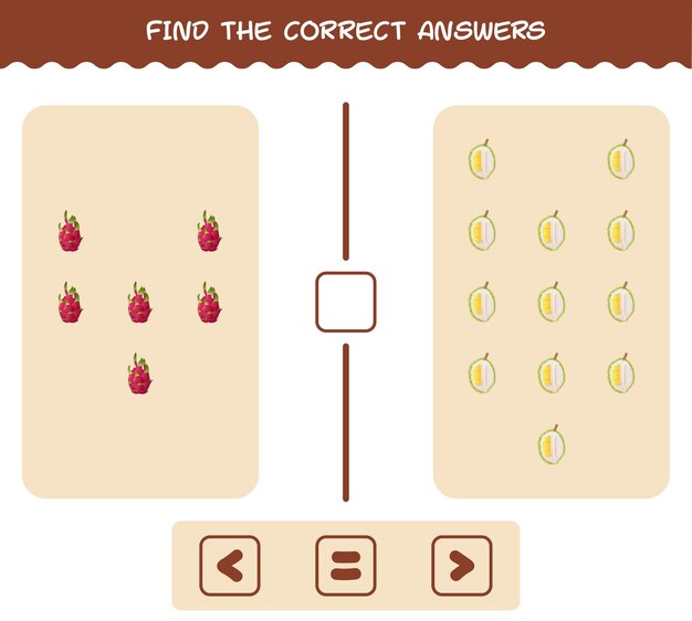 Trouvez Les Ombres Correctes Des Fruits De Dessins Animés. Jeu De Recherche Et D'association. Jeu éducatif Pour Les Enfants Et Les Tout-petits