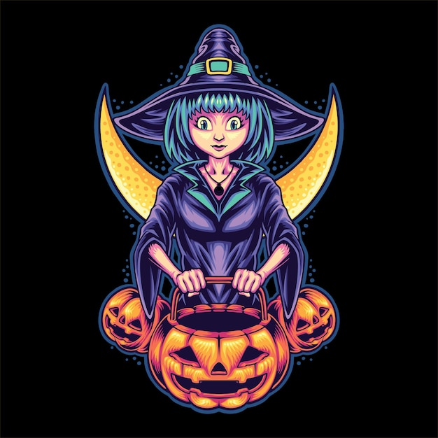 Truc Mignon Ou Traiter Les Enfants Halloween Illustration