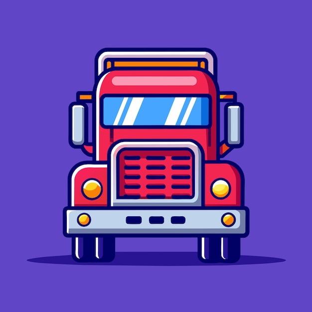 Truck de livraison Concept de service de livraison Illustration vectorielle