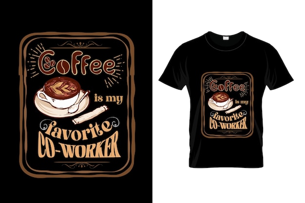 Vecteur tshirt café illustration