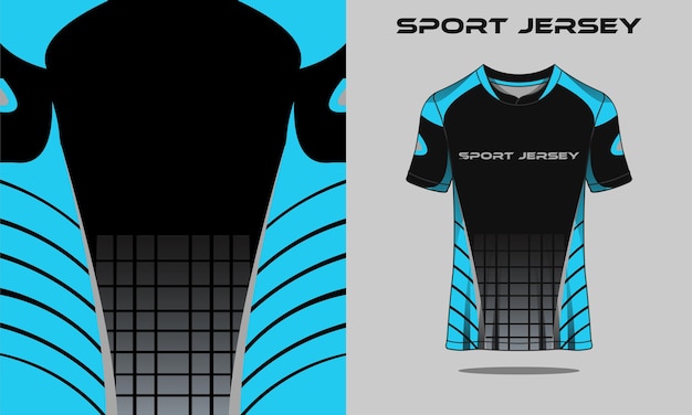 Tshirt Sport Bleu Pour Racing Gaming Football