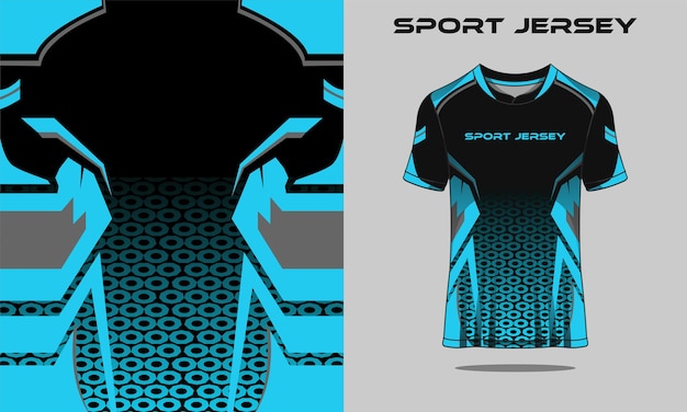 Tshirt Sport Bleu Pour Racing Gaming Football