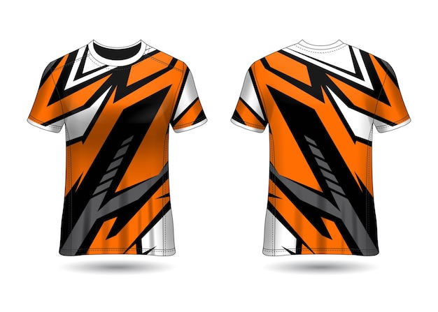 Tshirt Sport Design Maillot De Course Vector