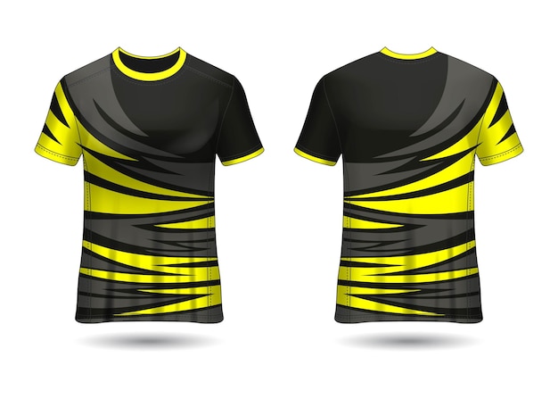 Tshirt Sport Design Maillot Racing Pour L'uniforme Du Club Vue Avant Et Arrière