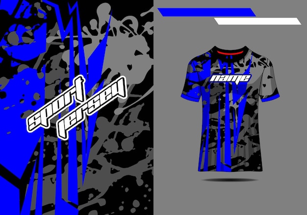 Tshirt Sport Design Pour Maillot De Course Cyclisme Football Gaming Premium