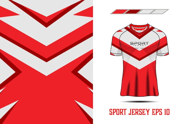 Tshirt Sport Design Pour Maillot De Course Cyclisme Football Jeu Vecteur Premium