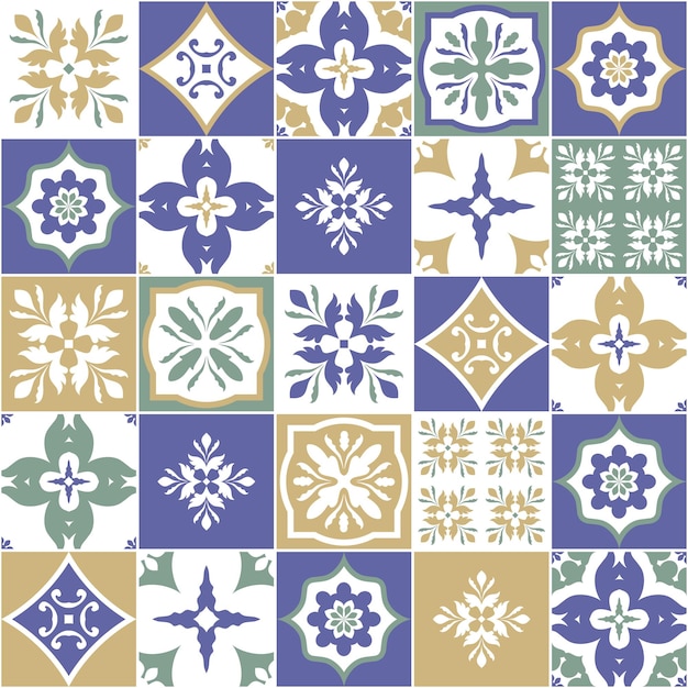 Tuiles Décoratives Portugaises Ornées D'azulejos