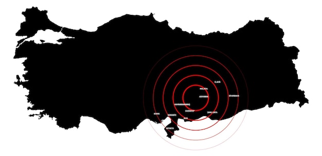 Turquie carte tremblement de terre